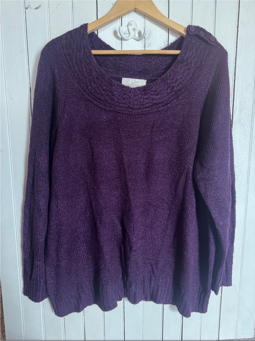 Carolyn Taylor Sweater Purple Size 3X